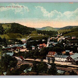 Vintage South Royalton VT Business Section Postcard Published By E.B. Eddy #1311